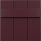 Ekena Millwork 12"W x 12"H True Fit PVC Joined Board-n-Batten Shutters Sample, Wine Red SAMPLE-TFPBBWR - alternate 1